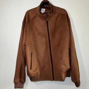 Peter Millar Men's Full Zip Bomber Wool Jacket Size XXL - Note all minor flaws